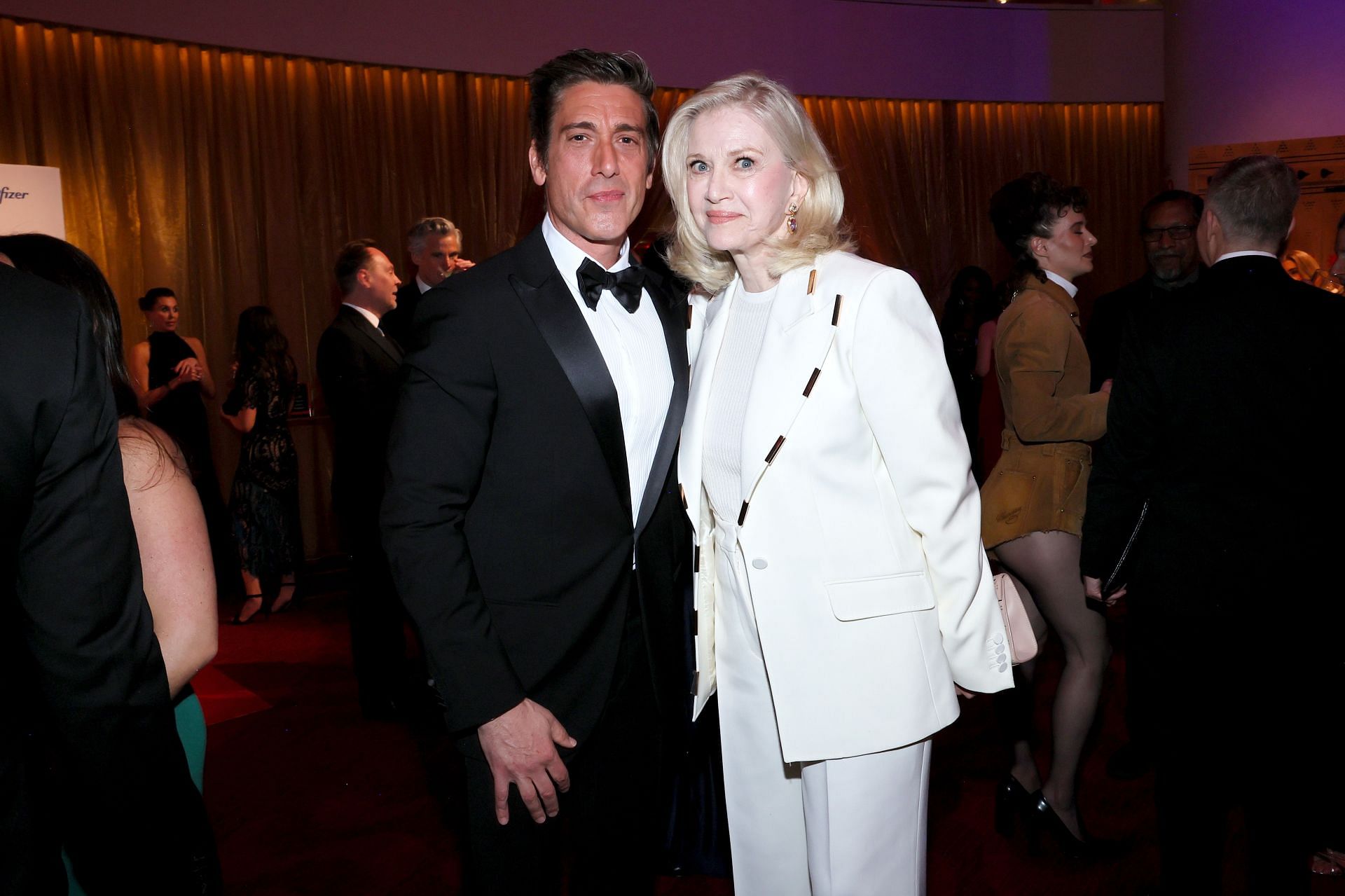 David Muir and Diane Sawyer attend the 2025 TIME100 Gala - Image via Getty